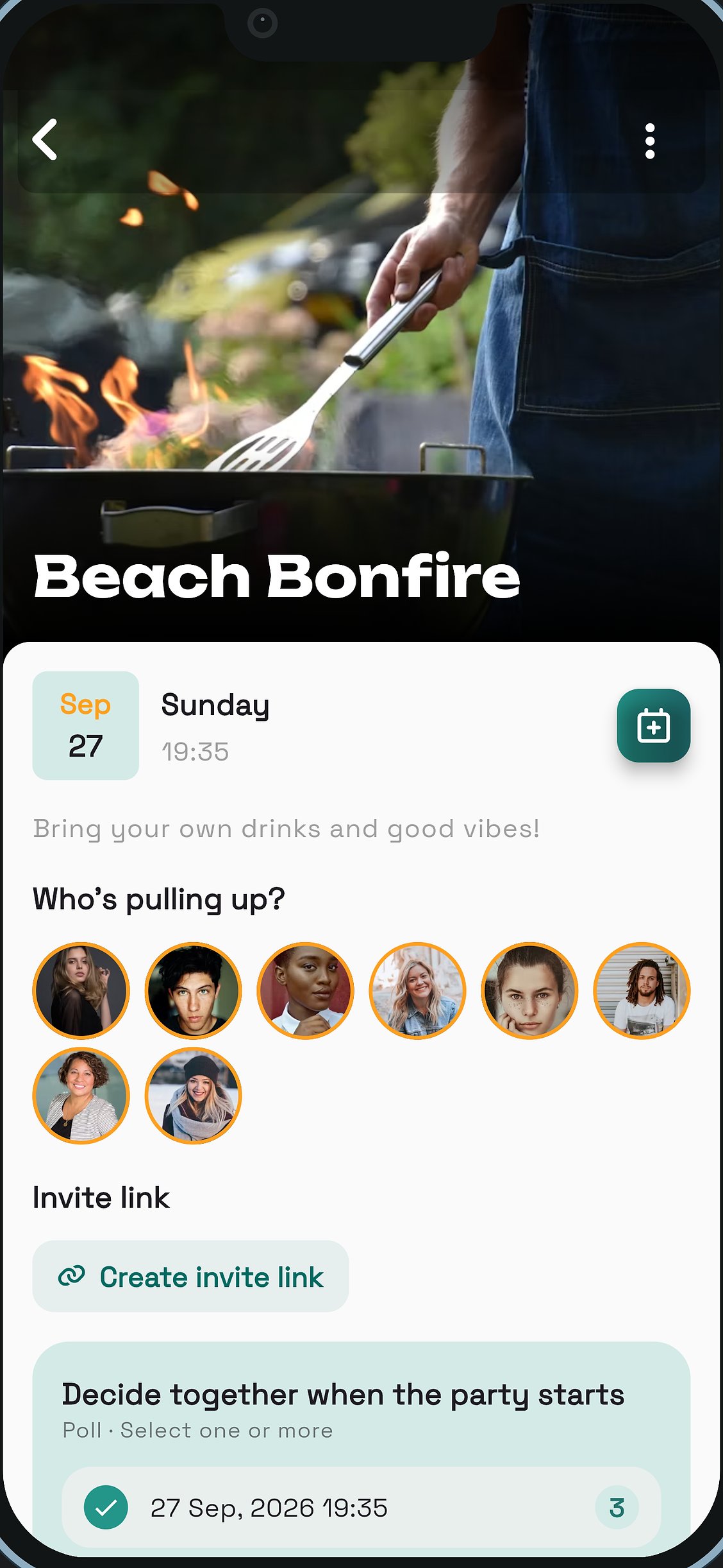 Planning an event together with a date poll